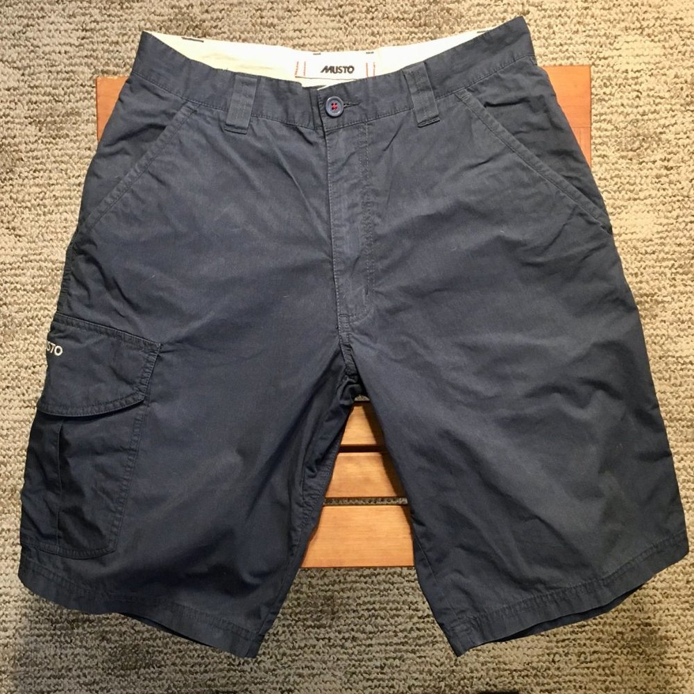 Blue Cargo Shorts with Modern Fit